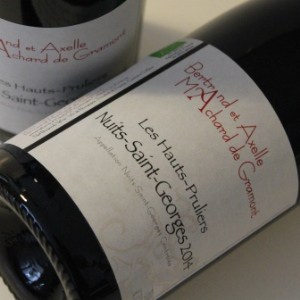 2014 Nuits St. Georges "les Hauts-Prûliers", Bertrand Machard de Gramont